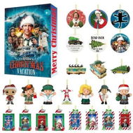Detailed information about the product National Lampoon Christmas Holiday Advent Calendar,Christmas Vacation Hanging Ornaments,Christmas Countdown,24-Day Christmas Advent Calendar