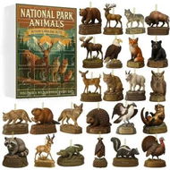 Detailed information about the product National Park Christmas Animals Advent Calendar, 24 Days Christmas Countdown Calendar, Gift for Nature Lovers Families Christmas Decorations