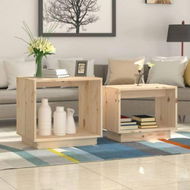 Detailed information about the product Nesting Coffee Tables 2 Pcs Solid Wood Pine