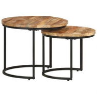 Detailed information about the product Nesting Tables 2 Pcs Solid Wood Mango