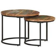 Detailed information about the product Nesting Tables 2 Pcs Solid Wood Reclaimed