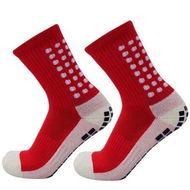 Detailed information about the product New 2023 Professional Anti Slip Men Football Socks Riding Cycling Sport Socks Nylon Breathable Running Socks Color Red