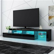 Detailed information about the product New 3 Drawer TV Table Stand Cabinet LED Entertainment Unit High Gloss Front 240cm Black