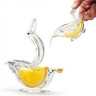 Detailed information about the product New Acrylic Manual Lemon Slice Squeezer Portable Transparent Fruit Juicer Elegance Bird Shape Hand Juicer For Orange Lemon Lime Pomegranate