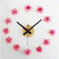 Detailed information about the product New DIY Wall Clock 12 Flowers Rose