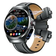 Detailed information about the product New Headset Smart Watch 2-in-1 1.53 Inch Round Screen Dual Call NFC Stainless Steel Body IP67 Mens Watches Color Black