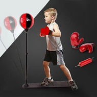 Detailed information about the product NEW Speed Ball Stand Punching Boxing Pouch Bag Glove Set Children Kids Toy Boy