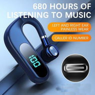 Detailed information about the product Newest Single Ear Stereo In-ear Earphone Long Standby Bluetooth Wireless Business Headset Hands-free Driving Stereo Earbuds Color Blue