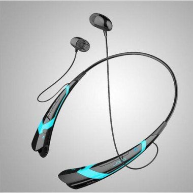 Newest Wireless Bluetooth 4.0 Stereo 760 Headset Headphone For Samsung IPhone LG - Black + Blue.