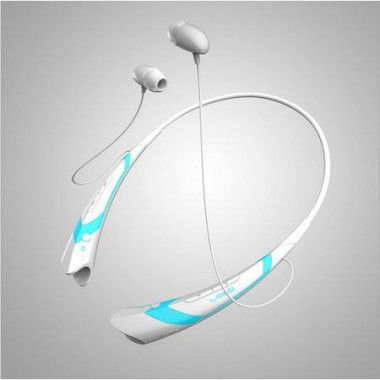 Newest Wireless Bluetooth 4.0 Stereo 760 Headset Headphone For Samsung IPhone LG - White + Blue.