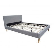 Detailed information about the product Nicola Fabric Double Bed Frame