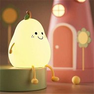 Detailed information about the product Night Light Cute Silicone Nursery Pear Lamp Squishy Night Lamp For Bedroom Kawaii Bedside Lamp For Kids Room (Pear)