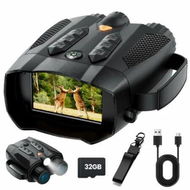 Detailed information about the product Night Vision Goggles 4K Tactical Binoculars with Camera Infrared Goggles for Hunter Digital Electronics Gift Hunting Gifts Cool Tech Gadgets