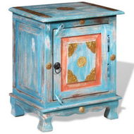 Detailed information about the product Nightstand Solid Mango Wood Blue