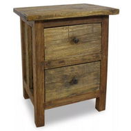 Detailed information about the product Nightstand Solid Reclaimed Wood 40x30x51 Cm