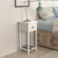 Detailed information about the product Nightstand With 1 Drawer White