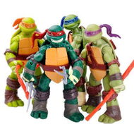 Detailed information about the product Ninja Turtles Mutant Mayhem 4-Pack Basic Action Figures Bundle for Ages 3-12 Playmates Toys