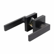 Detailed information about the product No Latch Decorative Door Lever Handle Zinc Alloy Brass Universal Design Door Handle for 30-50mm Thickness Col.Black