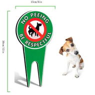 Detailed information about the product No Peeing Dog Signs for Yard For Yard Garden Lawn 15*30cm