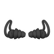 Detailed information about the product Noise Reduction Ear Plugs,Comfortable Silicone Reusable Ear Plugs for Sleeping,Snoring Swimming,Study,Noise Cancelling and Hearing Protection Black