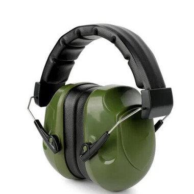 Noise Reduction Ear Protection Ear Muffs, Shooting Ear Protection, SNR 28dB Noise Cancelling Headphones for Men Women Kids Autism, Green