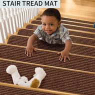 Detailed information about the product Non-Slip Carpet Stair Treads Safety Rug Slip Resistant Indoor Runner Reusable Adhesive 76cm*20.3cm Color Coffee.