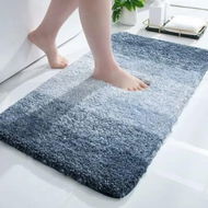 Detailed information about the product Non-Slip Plush Shaggy Bath Mat Rug: Machine Washable and Dryable, Perfect for Bathroom Floors (40*60cm, Blue)