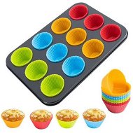 Detailed information about the product Nonstick Mini Cheesecake Pan with 12 Cup,12 Cup Removable Metal Round Cake& Cupcake Muffin Oven Form Mold For Baking Bakeware Dessert Tool