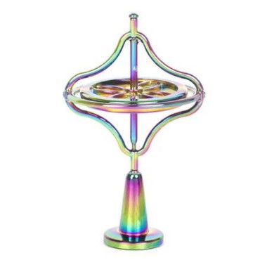 Norme Christmas Gyroscope Toy Metal Anti Rotating Desk Gyroscope Flying Motion Balance Physics Toy for Girls Boys Men Women Xmas Gift