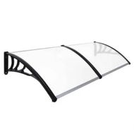 Detailed information about the product NOVEDEN Window Door Awning Canopy Outdoor UV Patio Rain Cover Clear White 1M X 2.4M Type 1 NE-AG-101-SU