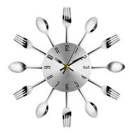 Detailed information about the product Novel Stainless Steel Knife Fork Spoon Analog Wall Clock Home Decoration