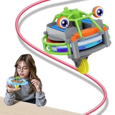 Novelty Toys Tightrope Walking Tumbler Unicycle, Walker Gyroscope Spinner Car Gyro, Anti Gravity Balance Robot (Green)