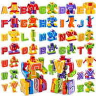 Detailed information about the product Number Robots Learning Toys Alphabet Bots 26Pcs Action Figure Educational Gifts Kids Boys Girls Preschool Skill Development