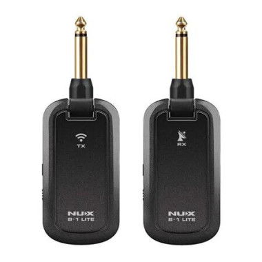 NUX B-1 Lite Guitar Wireless System 2.4GHz, Less than 5ms Latency, Anti WiFi Interference, Rechargeable Wireless Guitar Transmitter Receiver