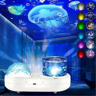 Detailed information about the product Ocean Kids Night Light Projector, 360 Degree Rotating Jellyfish Lamp Projector with 7 Films and Timer Sensory Lights,Kids Bedroom Ceiling Projector