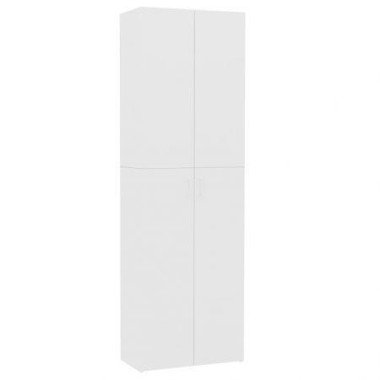 Office Cabinet White 60x32x190 cm Chipboard