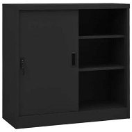Detailed information about the product Office Cabinet with Sliding Door Anthracite 90x40x90 cm Steel