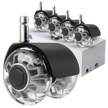 Office Chair Wheels 5Pcs Replacement Caster Heavy Duty Quiet Rolling Universal Safe 5cm for All Floor Desk Furniture 2Inch