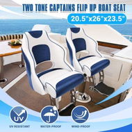 Detailed information about the product OGL Captains Bucket Boat Seat Helm Chair Sports Flip Up Bolster Blue and White