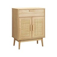 Detailed information about the product Oikiture Sideboard Cabinet Buffet Rattan Furniture Cupboard Hallway Table Wood