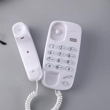 Old Style Wall Phone, Classic Retro Design Landline Phones for Home, Wall Phones for Landline, Suitable for Home, Office (White)