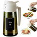 Olive Oil Dispenser and Oil Sprayer 16oz/470ml Glass Light Proof Oil Pourer for Kitchen,Air Fryer,Cooking,Salad,BBQ WHITE. Available at Crazy Sales for $9.99