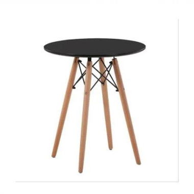 Oliver Black 80 cm Round Dining Table