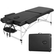 Detailed information about the product ONIREST 2 Fold Adjustable Portable Massage Bed (Black)OR-MTP-101-NS