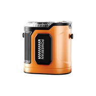 Detailed information about the product Orange 100 Speed USB Rechargeable Waist Fan Portable Outdoor Cooling LED Display Waterproof Dustproof Fallproof For Neck Handheld Use