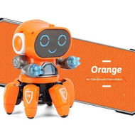 Detailed information about the product Orange Dancing Electric Six Clawed Fish Robot Features Dynamic Sound Effects And Cool Lights Ideal Gift For Children Over 3 Years Old