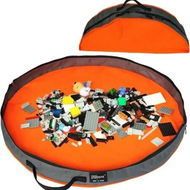 Detailed information about the product Orange Round 66.8x66.8x7CM Building Block Toy Storage Bag Portable Foldable