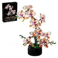 Detailed information about the product Orchid Building Block Set Botanical Series Artificial Champagne Flower Bouquet Bonsai, Home Decor Unique Gift for Mother's Day, Anniversaries(866Pcs)