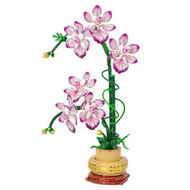 Detailed information about the product Orchid Flowers Building Block Sets, Artificial Plant, Botanical Collection for Home Office Decor (697Pcs)