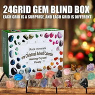 Detailed information about the product Ore Christmas Advent Calendar 2023 Gemstone Collection Count Down to Christmas Rocks Minerals Fossils Advent Calendar Toy Gifts